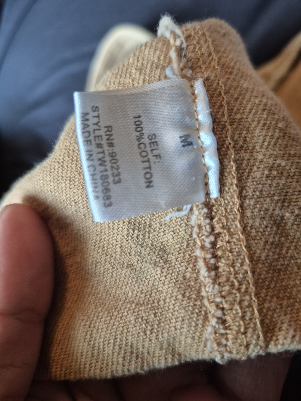 Tan Faux Button Crop Top - Picture 5 of 7
